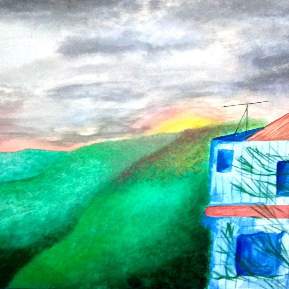 Drawing of a landscape